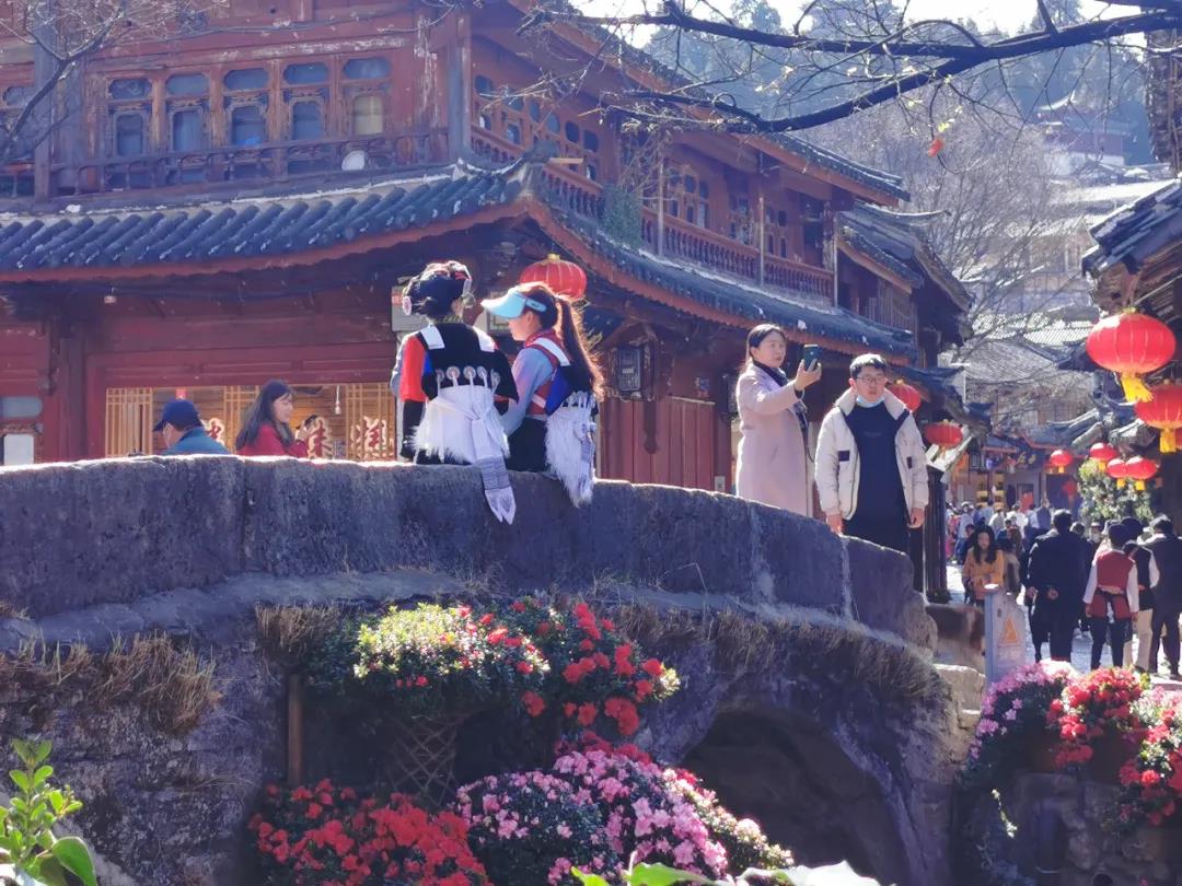 來麗江古城，感受花團錦簇、欣欣向榮
